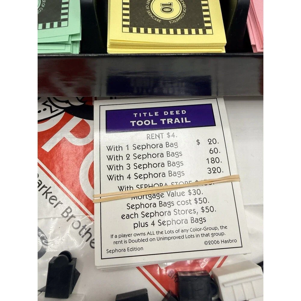 2006 Monopoly Sephora Edition Board Game The Beauty Authority Hasbro COMPLETED